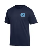 Men's Champion Navy North Carolina Tar Heels Stack 2-Hit T-shirt