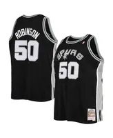 Men's David Robinson Black San Antonio Spurs Big and Tall Hardwood Classics Jersey