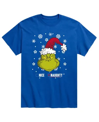 Men's Dr. Seuss The Grinch Naughty or Nice T-shirt