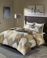 Ink+Ivy Alpine Chevron Stripe Reversible Comforter Sets, King/California King