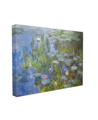 Stupell Industries Monet Impressionist Lilly Pad Pond Painting Stretched Canvas Wall Art, 16" x 20" - Multi