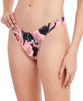 BCBGeneration On Your Tracks Printed Scoop Bikini Bottoms