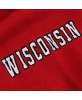 Big Boys Cardinal Wisconsin Badgers Logo Pullover Hoodie