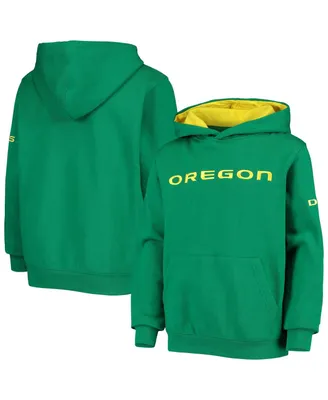 Big Boys Green Oregon Ducks Logo Pullover Hoodie