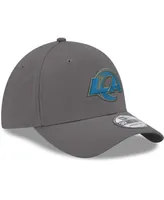 Men's Graphite Los Angeles Rams Team Storm 39THIRTY Flex Hat