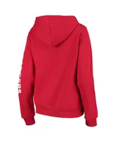 Women's Red Wisconsin Badgers Loud and Proud Pullover Hoodie