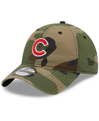 Men's Camo Chicago Cubs Woodland Core Classic 9TWENTY Adjustable Hat