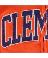 Women's Stadium Athletic Clemson Tigers Arched Name Full-Zip Hoodie