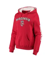 Women's Red Wisconsin Badgers Loud and Proud Pullover Hoodie