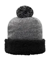 Women's Black Michigan State Spartans Snug Cuffed Knit Hat with Pom