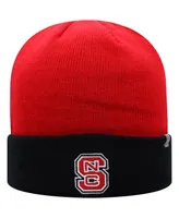 Men's Red and Black Nc State Wolfpack Core 2-Tone Cuffed Knit Hat