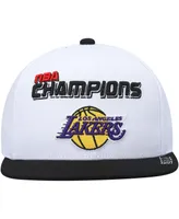 Men's White and Black Los Angeles Lakers 2000 Nba Finals Champions Snapback Hat