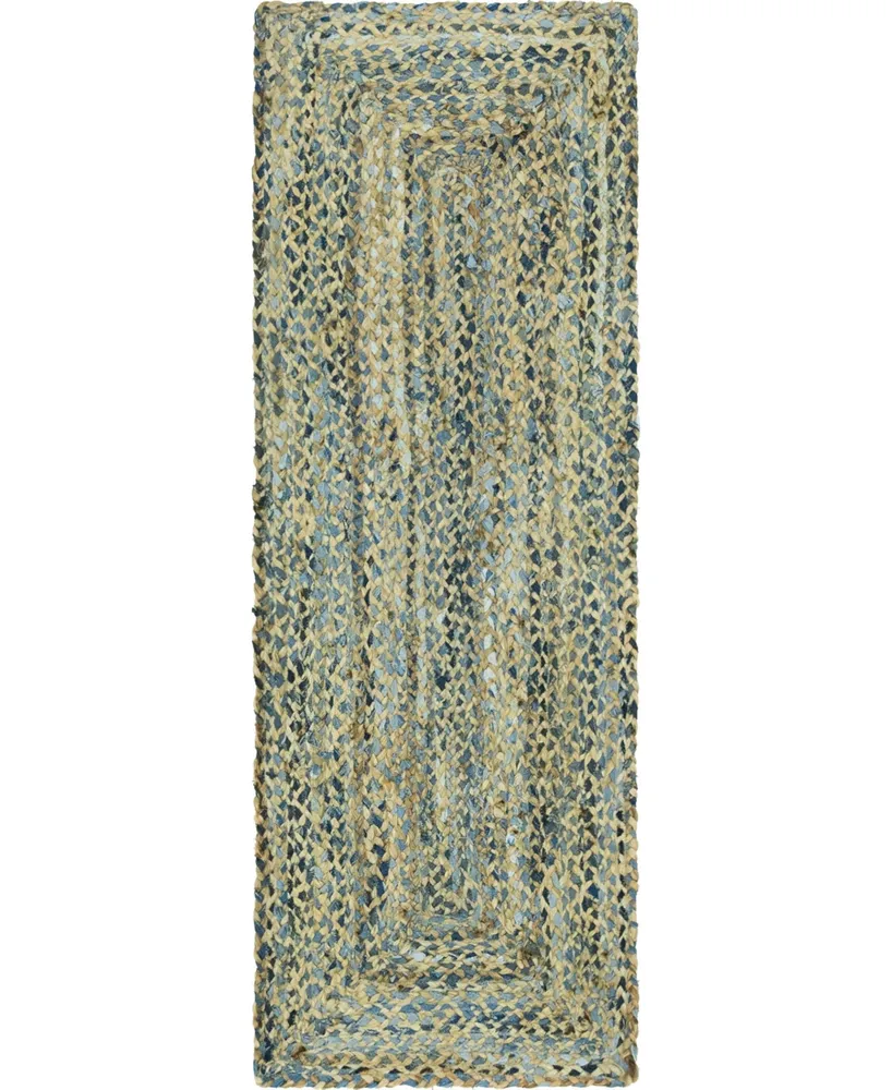 Bayshore Home Roari Jute Braids Crossed 2'2 x 6' Runner Area Rug