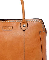 Old Trend Women's Genuine Leather Soul Stud Satchel Bag