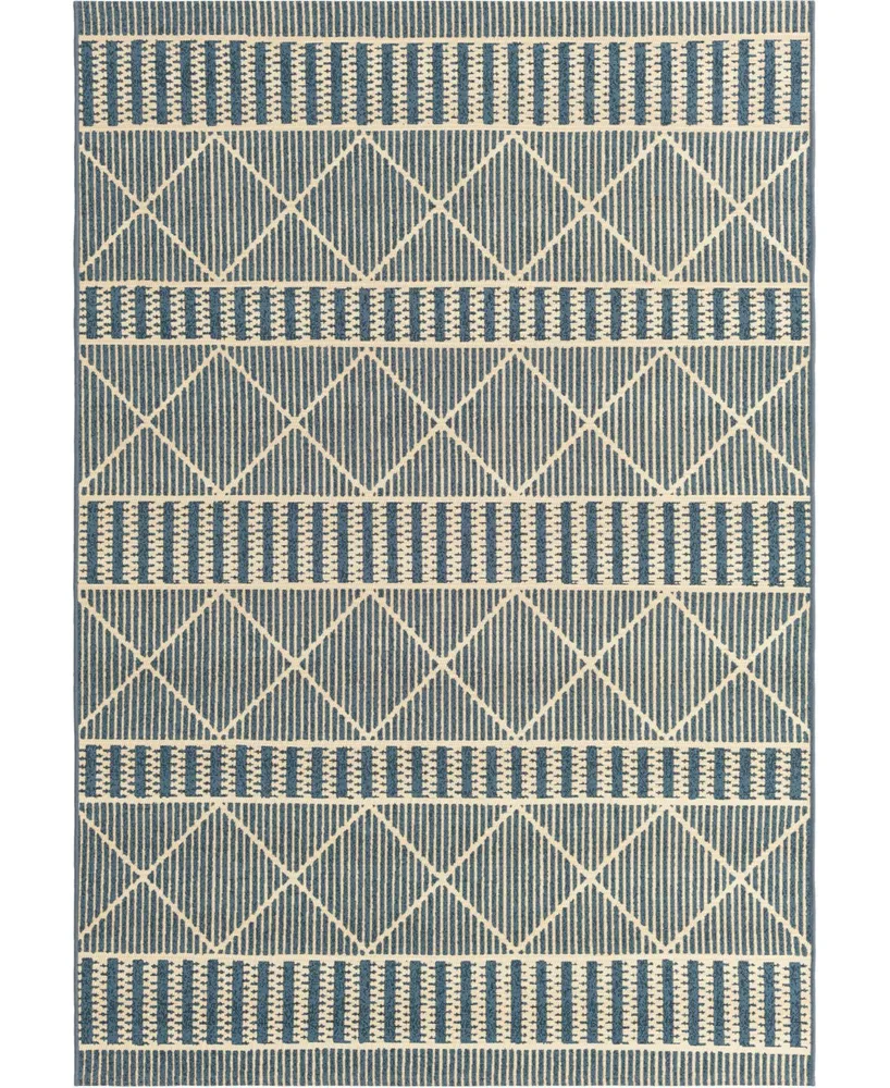 Bayshore Home Outdoor Bh Pashio Trellis Ii Dalyan 5'3" x 8' Area Rug