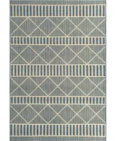 Bayshore Home Outdoor Bh Pashio Trellis Ii Dalyan 5'3" x 8' Area Rug