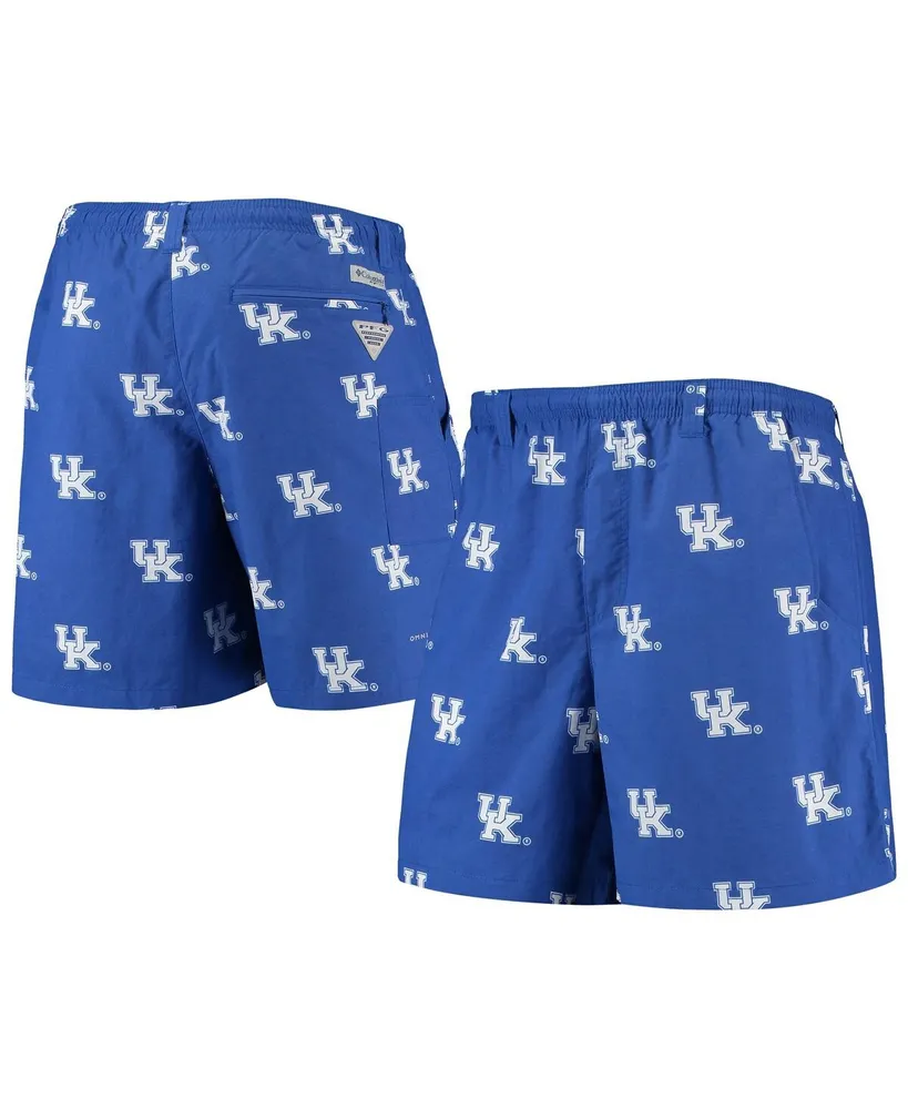 Men's Columbia Pfg Royal Kentucky Wildcats Backcast Li 6" Omni-Shade Hybrid Shorts