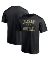 Men's Fanatics Black Colorado Buffaloes First Sprint Team T-shirt