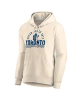 Women's Fanatics Cream Toronto Maple Leafs Carry the Puck Pullover Hoodie Sweatshirt