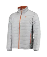 Men's Columbia Gray Texas Longhorns Powder Lite Omni-Heat Reflective Full-Zip Jacket