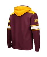 Men's Colosseum Maroon Arizona State Sun Devils 2.0 Lace-Up Pullover Hoodie