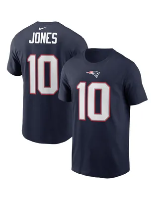 Men's Nike Mac Jones Navy New England Patriots 2021 Nfl Draft First Round Pick Player Name & Number T-shirt