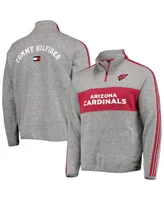 Men's Tommy Hilfiger Heathered Gray Arizona Cardinals Mario Quarter-Zip Jacket