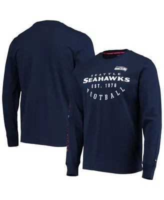 Men's Tommy Hilfiger College Navy Seattle Seahawks Peter Long Sleeve T-shirt