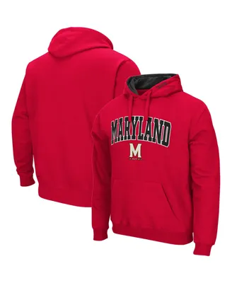 Men's Colosseum Maryland Terrapins Arch and Logo 3.0 Pullover Hoodie