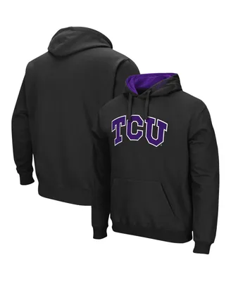 Men's Colosseum Tcu Horned Frogs Arch and Logo 3.0 Pullover Hoodie