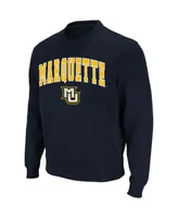 Colosseum Men's Marquette Golden Eagles Arch and Logo Crew Neck Sweatshirt