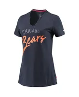 Women's Tommy Hilfiger Navy Chicago Bears Riley V-Neck T-shirt