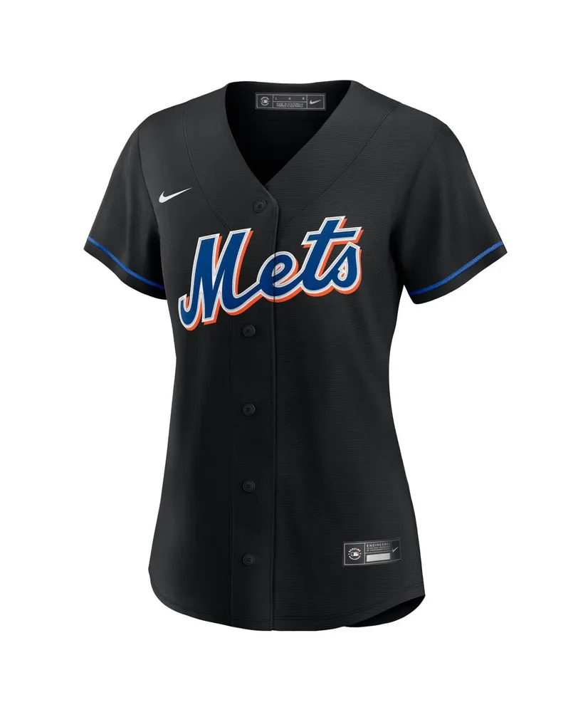 Women's Nike Francisco Lindor Black New York Mets 2022 Alternate Replica Player Jersey