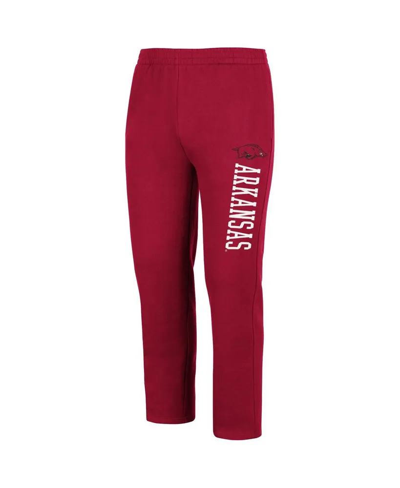 Men's Colosseum Cardinal Arkansas Razorbacks Fleece Pants