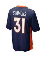 Men's Nike Justin Simmons Navy Denver Broncos Alternate Game Jersey