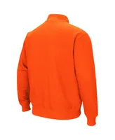 Men's Colosseum Orange Syracuse Tortugas Team Logo Quarter-Zip Jacket