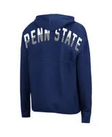 Women's Colosseum Navy Penn State Nittany Lions 2-Hit Full-Zip Hoodie