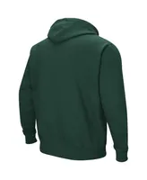 Men's Colosseum Green Ndsu Bison Arch and Logo Pullover Hoodie