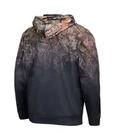 Men's Colosseum Black Iowa Hawkeyes Mossy Oak Pullover Hoodie