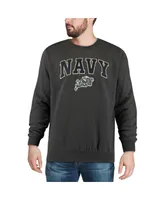 Colosseum Men's Navy Midshipmen Arch and Logo Crew Neck Sweatshirt