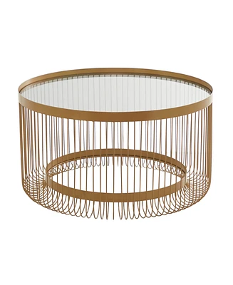 Iron Contemporary Coffee Table - Gold