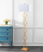 Selina Iron Ogee Trellis Modern Led Floor Lamp - Gold