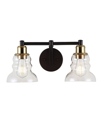 Manhattan Vintage-like 2-Light Industrial Rustic Led Vanity