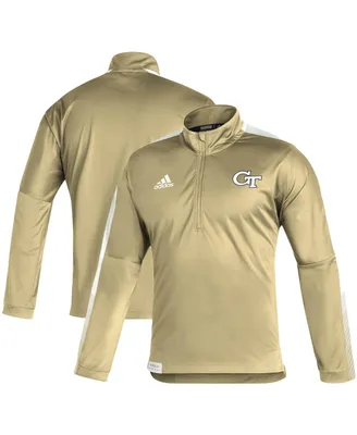 Men's Gold Georgia Tech Yellow Jackets 2021 Sideline Quarter-Zip Jacket