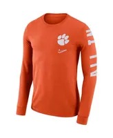 Men's Orange Clemson Tigers Local Mantra Performance Long Sleeve T-shirt