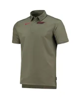 Men's Olive Alabama Crimson Tide Uv Collegiate Performance Polo Shirt