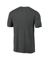 Men's Heathered Charcoal Texas Longhorns College Town Tri-Blend T-shirt