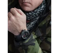 Pierre Laurent Men's Performance Swiss Chronograph Rubber Strap Watch 45mm