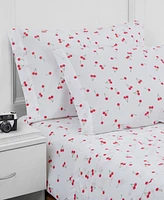 Poppy & Fritz 4 Piece Cherries Percale Sheet Set, Queen