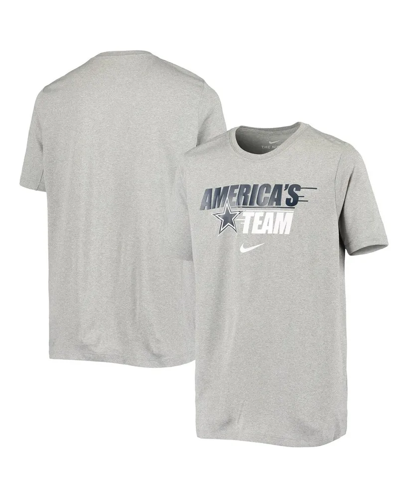 Nike Youth Boys Nike Heather Gray Dallas Cowboys Local Motion Performance T- shirt